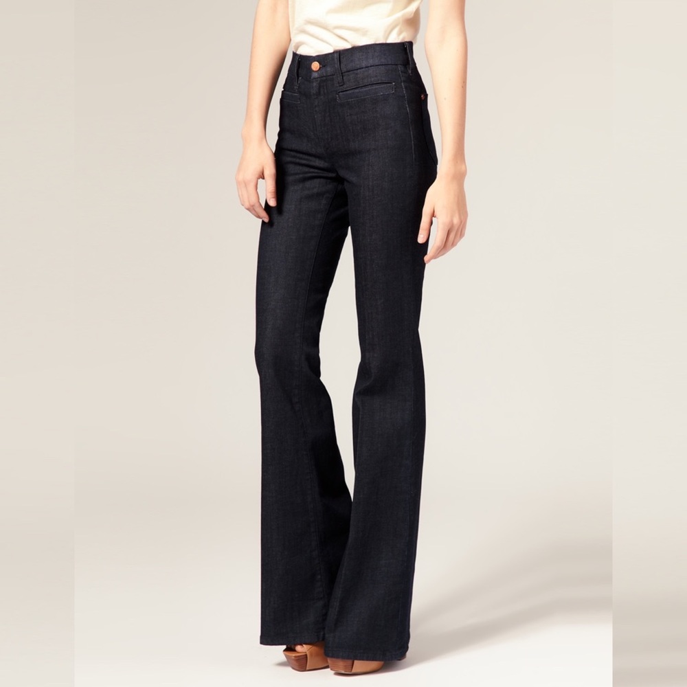 Mih Women's Blue Marrakesh High-rise Kick-flare Jeans 26